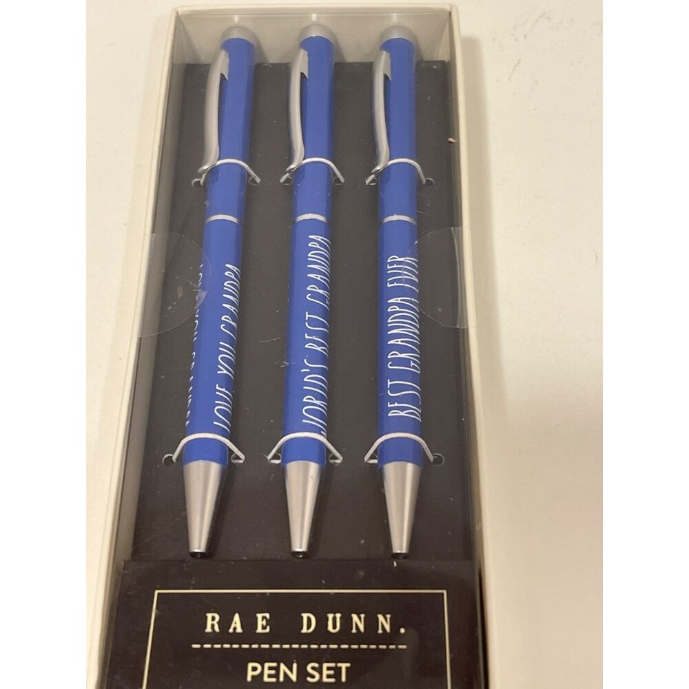 Rae Dunn Pen Set Best Grandpa Ever,  World's Best Grandpa, ‎ & Love You Grandpa.